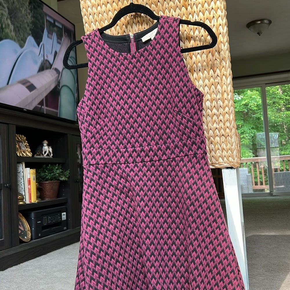 Plum and black Ann Taylor dress - Size 4p